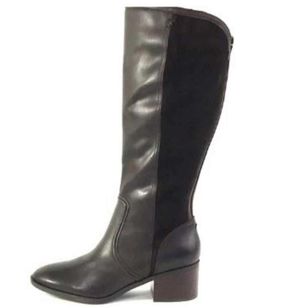 Marc Fisher Wide Calf Leather Tall Shaft Boots - Picture 4 of 11
